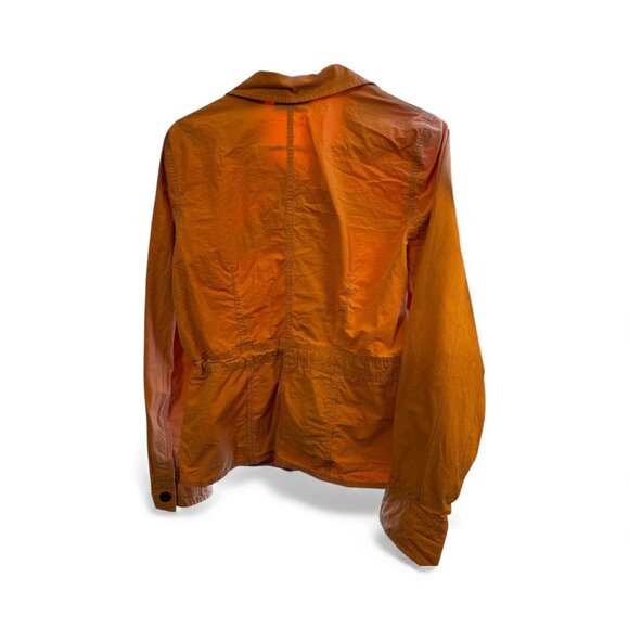 Axcess By Liz Claiborne Womens Orange Button-Up Jacket With Drawstring Waist & P - Picture 5 of 5